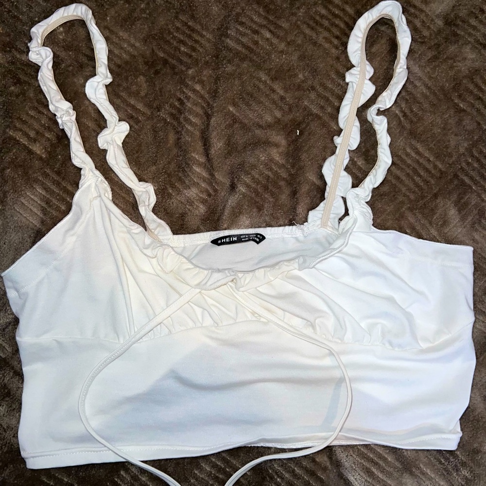 White crop top